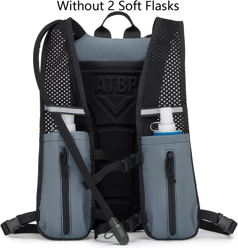 ATBP Running Hydration Vest Pack Tactical 3L Water Bladder Backpack Bag for Cycling Marathon Hiking Daypack Men & Women - Image 2
